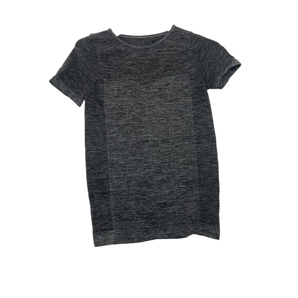 Fabletics Seamless Small Women Performance Short Sleeve Top Classic Fit  Gray - Picture 1 of 3